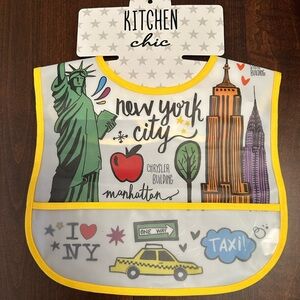 Kitchen Chic Baby Bib with Crumb Pouch.